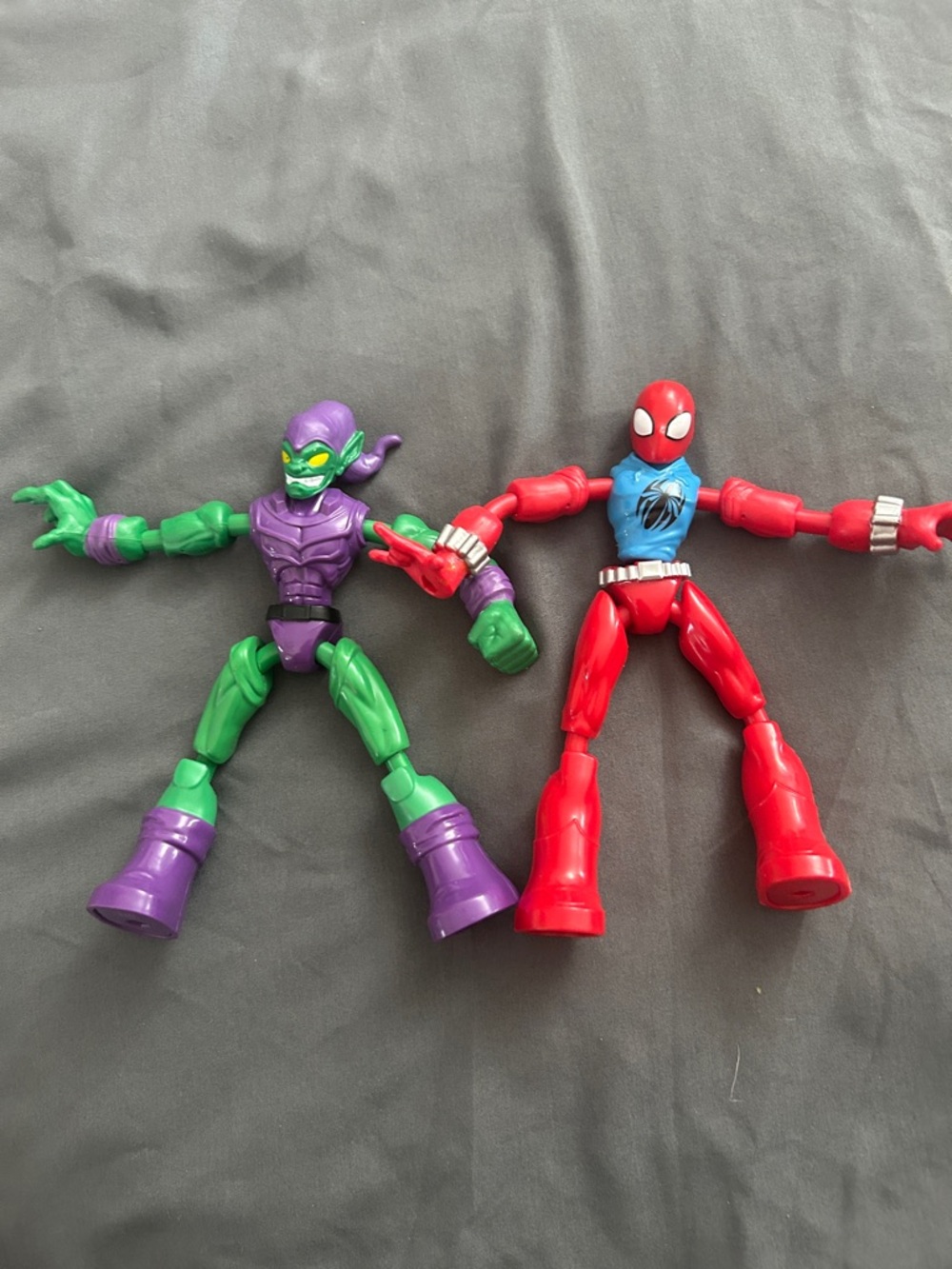 Green & Spider-Man with interchangeable parts